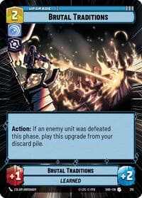 Brutal Traditions (Hyperspace) - Shadows of the Galaxy - Star Wars: Unlimited card