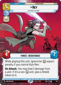 Rey - Keeping the Past (Hyperspace) - Shadows of the Galaxy - Star Wars: Unlimited card