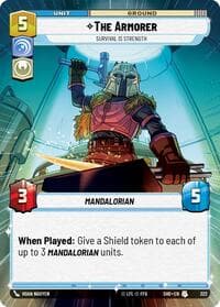 The Armorer - Survival Is Strength (Hyperspace) - Shadows of the Galaxy - Star Wars: Unlimited card