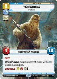 Chewbacca - Pykesbane (Hyperspace) - Shadows of the Galaxy - Star Wars: Unlimited card
