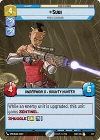 Sugi - Hired Guardian (Hyperspace) - Shadows of the Galaxy - Star Wars: Unlimited card