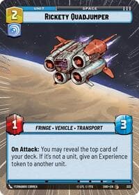 Rickety Quadjumper (Hyperspace) - Shadows of the Galaxy - Star Wars: Unlimited card