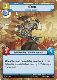 Embo - Stoic and Resolute (Hyperspace) - Shadows of the Galaxy - Star Wars: Unlimited card