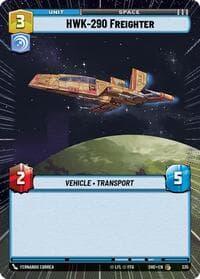 HWK-290 Freighter (Hyperspace) - Shadows of the Galaxy - Star Wars: Unlimited card