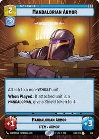 Mandalorian Armor (Hyperspace) - Shadows of the Galaxy - Star Wars: Unlimited card