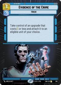 Evidence of the Crime (Hyperspace) - Shadows of the Galaxy - Star Wars: Unlimited card