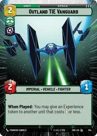Outland TIE Vanguard (Hyperspace) - Shadows of the Galaxy - Star Wars: Unlimited card