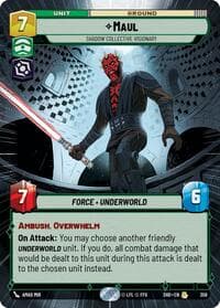 Maul - Shadow Collective Visionary (Hyperspace) - Shadows of the Galaxy - Star Wars: Unlimited card