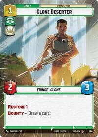 Clone Deserter (Hyperspace) - Shadows of the Galaxy - Star Wars: Unlimited card