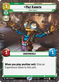 Maz Kanata - Pirate Queen (Hyperspace) - Shadows of the Galaxy - Star Wars: Unlimited card