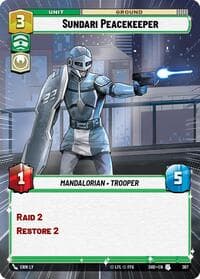 Sundari Peacekeeper (Hyperspace) - Shadows of the Galaxy - Star Wars: Unlimited card