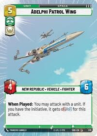 Adelphi Patrol Wing (Hyperspace) - Shadows of the Galaxy - Star Wars: Unlimited card
