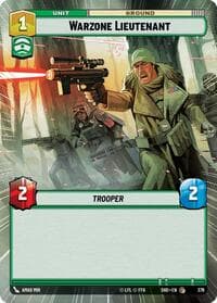 Warzone Lieutenant (Hyperspace) - Shadows of the Galaxy - Star Wars: Unlimited card
