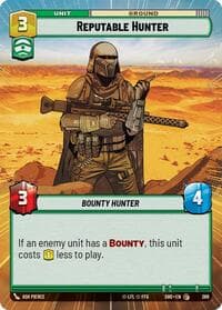 Reputable Hunter (Hyperspace) - Shadows of the Galaxy - Star Wars: Unlimited card