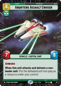 Arquitens Assault Cruiser (Hyperspace) - Shadows of the Galaxy - Star Wars: Unlimited card