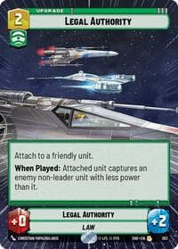 Legal Authority (Hyperspace) - Shadows of the Galaxy - Star Wars: Unlimited card