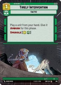 Timely Intervention (Hyperspace) - Shadows of the Galaxy - Star Wars: Unlimited card