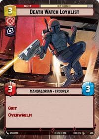 Death Watch Loyalist (Hyperspace) - Shadows of the Galaxy - Star Wars: Unlimited card