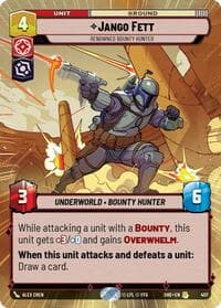 Jango Fett - Renowned Bounty Hunter (Hyperspace) - Shadows of the Galaxy - Star Wars: Unlimited card
