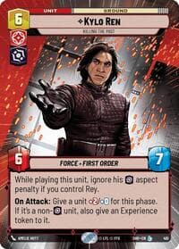 Kylo Ren - Killing the Past (Hyperspace) - Shadows of the Galaxy - Star Wars: Unlimited card