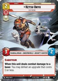 Ketsu Onyo - Old Friend (Hyperspace) - Shadows of the Galaxy - Star Wars: Unlimited card