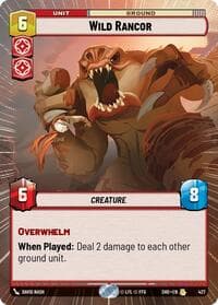 Wild Rancor (Hyperspace) - Shadows of the Galaxy - Star Wars: Unlimited card