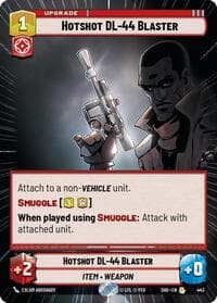 Hotshot DL-44 Blaster (Hyperspace) - Shadows of the Galaxy - Star Wars: Unlimited card