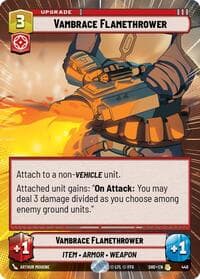Vambrace Flamethrower (Hyperspace) - Shadows of the Galaxy - Star Wars: Unlimited card