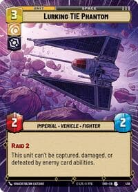 Lurking TIE Phantom (Hyperspace) - Shadows of the Galaxy - Star Wars: Unlimited card