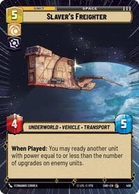 Slaver's Freighter (Hyperspace) - Shadows of the Galaxy - Star Wars: Unlimited card