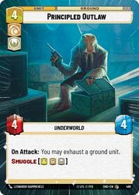 Principled Outlaw (Hyperspace) - Shadows of the Galaxy - Star Wars: Unlimited card