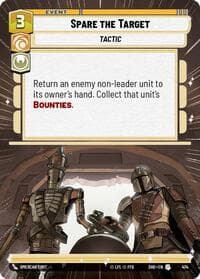 Spare the Target (Hyperspace) - Shadows of the Galaxy - Star Wars: Unlimited card