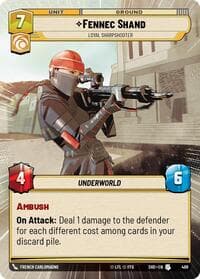 Fennec Shand - Loyal Sharpshooter (Hyperspace) - Shadows of the Galaxy - Star Wars: Unlimited card