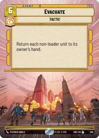 Evacuate (Hyperspace) - Shadows of the Galaxy - Star Wars: Unlimited card