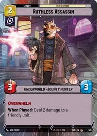 Ruthless Assassin (Hyperspace) - Shadows of the Galaxy - Star Wars: Unlimited card