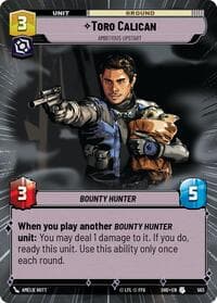 Toro Calican - Ambitious Upstart (Hyperspace) - Shadows of the Galaxy - Star Wars: Unlimited card