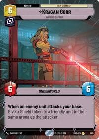 Kragan Gorr - Warbird Captain (Hyperspace) - Shadows of the Galaxy - Star Wars: Unlimited card