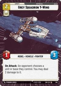 Grey Squadron Y-Wing (Hyperspace) - Shadows of the Galaxy - Star Wars: Unlimited card