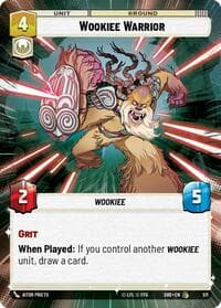 Wookiee Warrior (Hyperspace) - Shadows of the Galaxy - Star Wars: Unlimited card