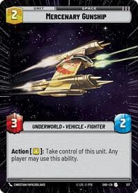 Mercenary Gunship (Hyperspace) - Shadows of the Galaxy - Star Wars: Unlimited card