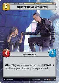 Street Gang Recruiter (Hyperspace) - Shadows of the Galaxy - Star Wars: Unlimited card