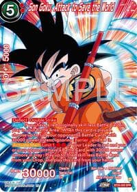 Son Goku, Attack to Save the World (SPR) - Legend of the Dragon Balls - Dragon Ball Super: Masters card