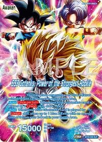 Gotenks // SS3 Gotenks, Power of the Strongest Rookie (SLR) - Legend of the Dragon Balls - Dragon Ball Super: Masters card