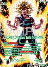 Trunks // SS Trunks, Tournament Battle to the Death (SLR) - Legend of the Dragon Balls - Dragon Ball Super: Masters card