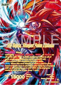 SS4 Son Goku & SS4 Vegeta // SS4 Gogeta, Strongest Fusion Explosion (SLR) - Legend of the Dragon Balls - Dragon Ball Super: Masters card