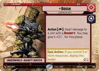 Bossk - Hunting His Prey (Hyperspace) - Shadows of the Galaxy - Star Wars: Unlimited card