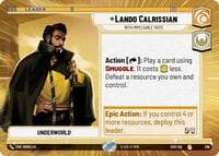 Lando Calrissian - With Impeccable Taste (Hyperspace) - Shadows of the Galaxy - Star Wars: Unlimited card