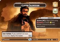 Lando Calrissian - With Impeccable Taste (Showcase) - Shadows of the Galaxy - Star Wars: Unlimited card