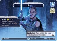 Rey - More Than a Scavenger (Showcase) - Shadows of the Galaxy - Star Wars: Unlimited card