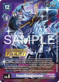Fenriloogamon (2024 Regionals Finalist) - Blast Ace - Digimon Card Game card